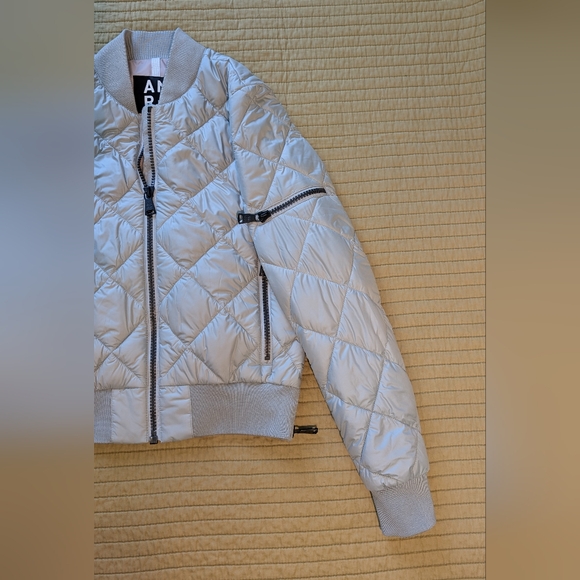Alp N Rock Grey Bomber Jacket Prima Loft Cruelty Free Size XS - Picture 7 of 16